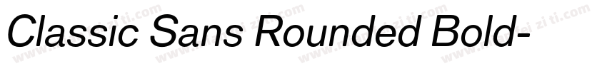 Classic Sans Rounded Bold字体转换